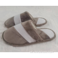 Crystal Plush Women's Contrast Color Home Slide